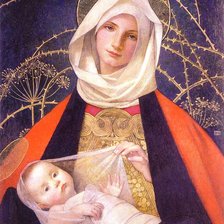 Схема вышивки «Madonna cu Pruncul»