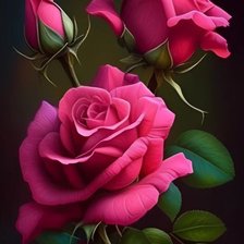 Схема вышивки «Розы»