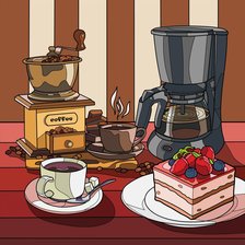 Схема вышивки «Кофейный натюрморт»