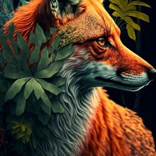 Схема вышивки «Лиса»