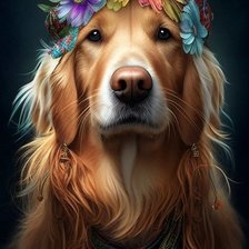 Схема вышивки «Собака»