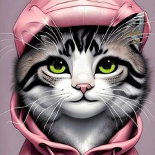 Схема вышивки «Кот»