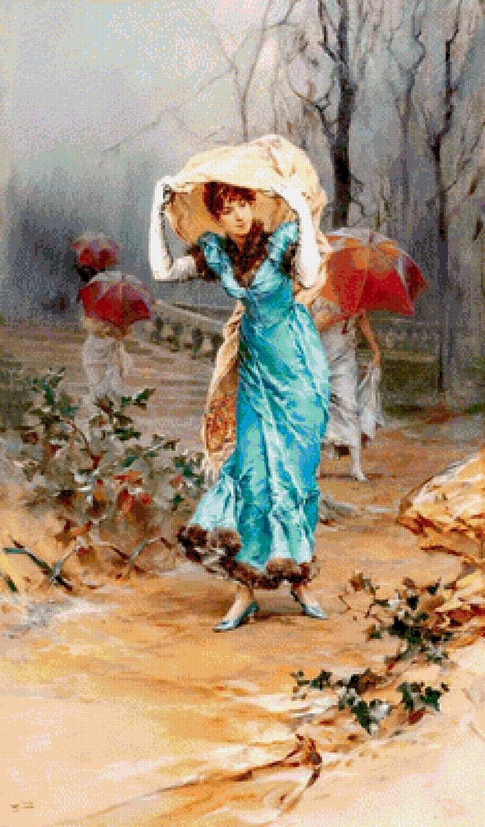 Se adapostesc de furtuna - doamna - предпросмотр