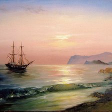 Схема вышивки «На закате»