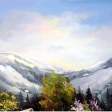 Схема вышивки «вставка небо»