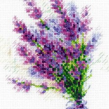 Схема вышивки «букет лаванды»