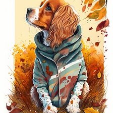 Схема вышивки «Осенний холод»