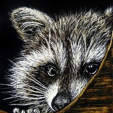 Схема вышивки «Енот»