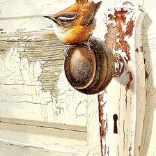 Схема вышивки «Старая дверь»