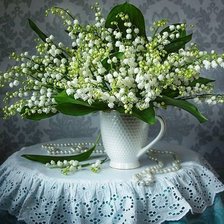 Схема вышивки «ландыши»