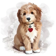 Схема вышивки «Щенок»