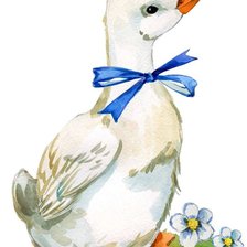 Схема вышивки «Утёнок»