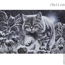 Схема вышивки «Кот»