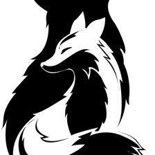 Схема вышивки «Волк и лиса»