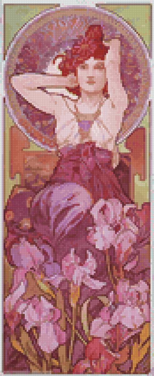 аметист - альфонс муха - предпросмотр