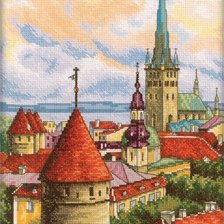 Схема вышивки «อาคารในเมือง»