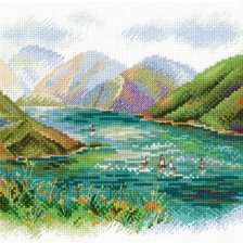 Схема вышивки «Озеро кезенойам»