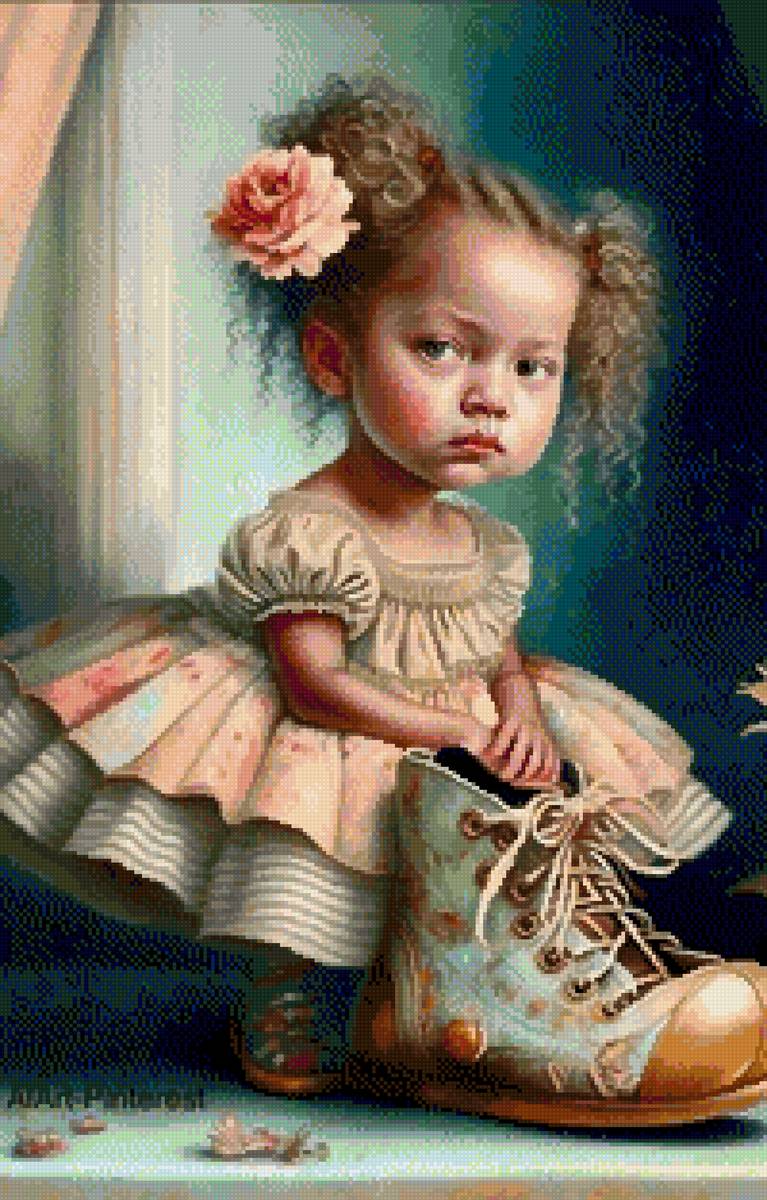 child with boot - предпросмотр