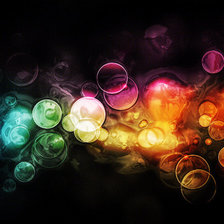 Схема вышивки «яркие пузыри»