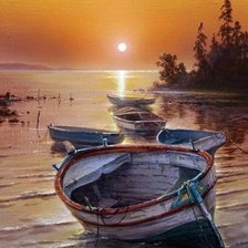 Схема вышивки «Закат»