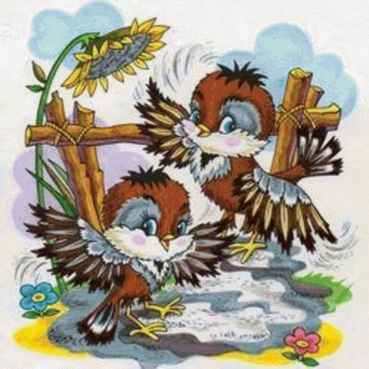 Весёлые птички - веселые птички - предпросмотр