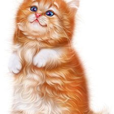 Схема вышивки «Котик»