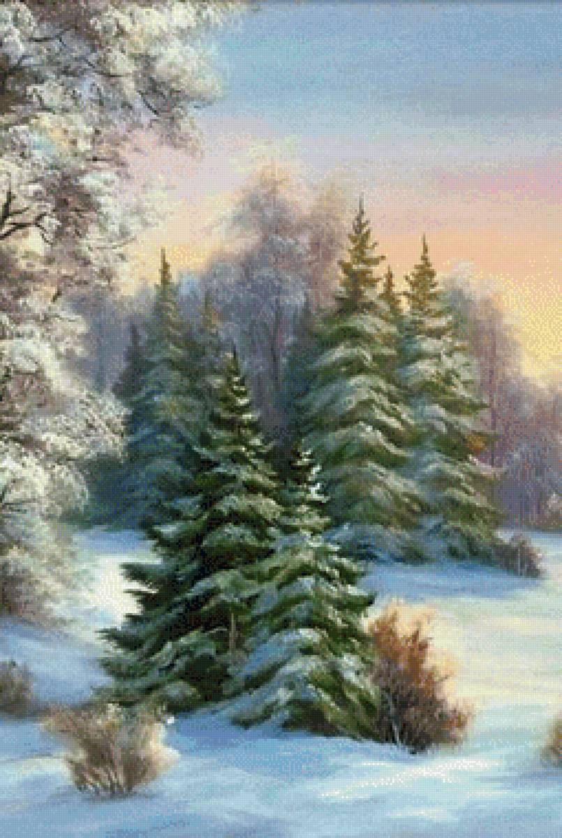 Зимний лес - зимний лес - предпросмотр