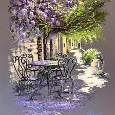 Схема вышивки «Глициния»