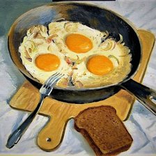 Схема вышивки «Завтрак»