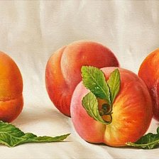 Схема вышивки «Персики»