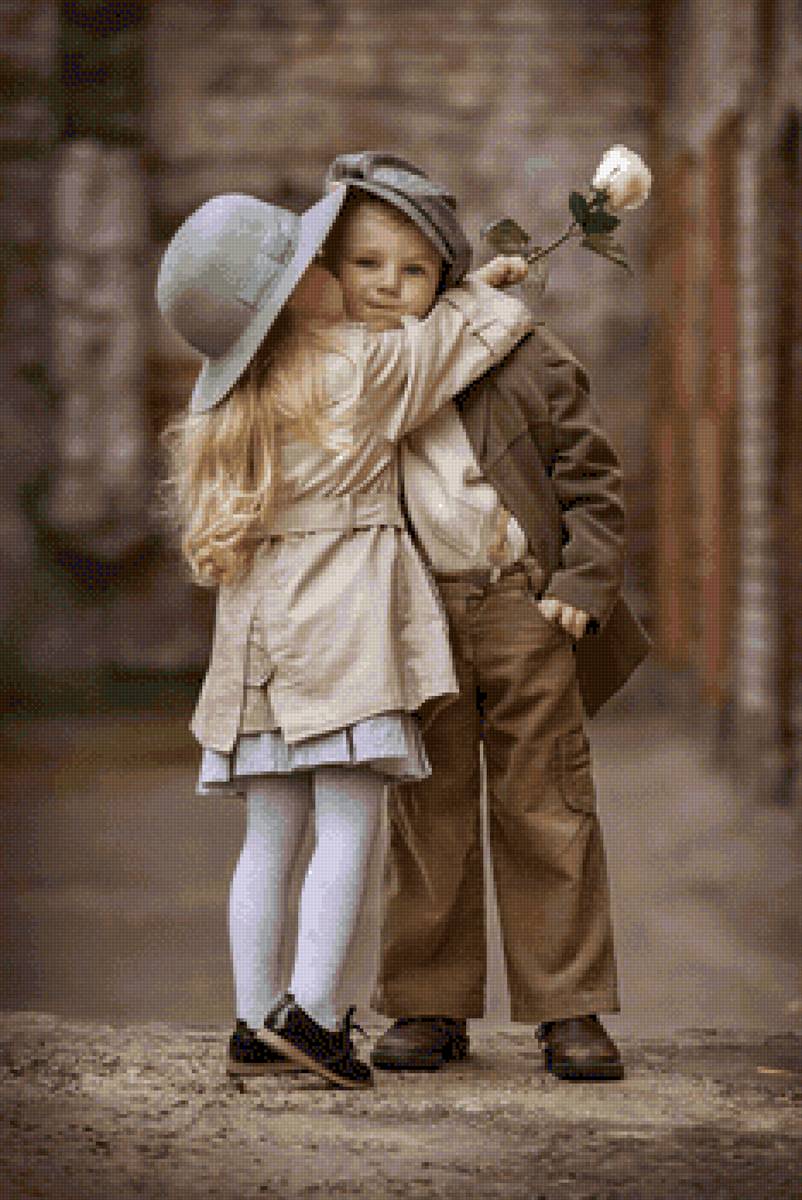 первая любовь - девочка, мальчик, дети, любовь, пара - предпросмотр