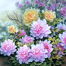 Схема вышивки «цветы»