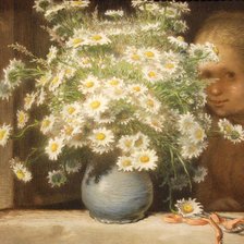Схема вышивки «The Bouquet of Margueritas Jean-Francois Millet»
