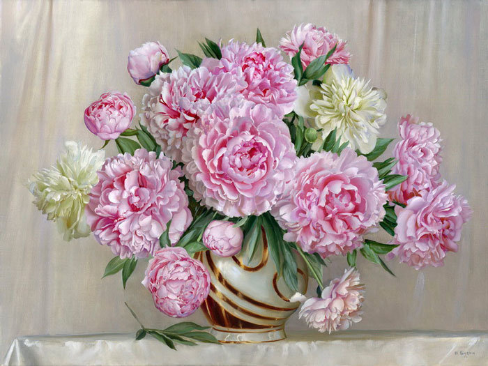 Букет пионов - оригинал