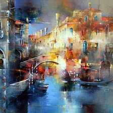 Схема вышивки «городской пейзаж»