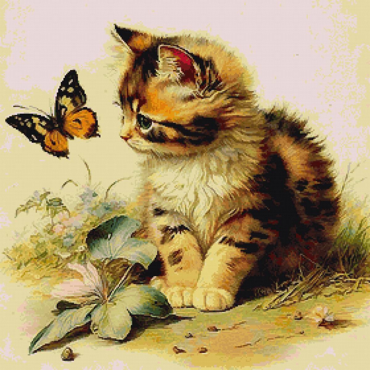 подушка котенок - предпросмотр