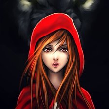 Схема вышивки «Красная шапочка»