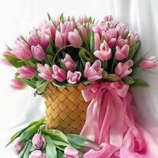 Схема вышивки «Тюльпаны»