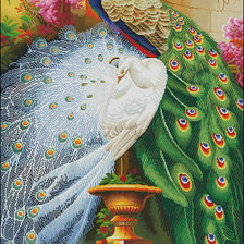 Схема вышивки «Павлины»