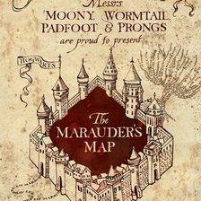 Схема вышивки «Карта мародеров 4 цвета»