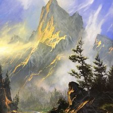 Схема вышивки «В ущелье»