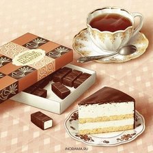 Схема вышивки «Торт Птичье молоко,,»