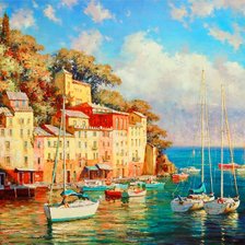 Схема вышивки «Итальянская лазурь»