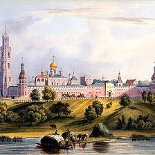 Схема вышивки «Луи Бишбуа. "Симонов монастырь", 1846 год.»