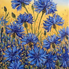 Схема вышивки «Васильки»