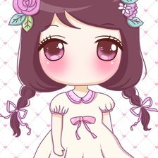 Схема вышивки «Cô gái»