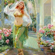 Схема вышивки «Восточный танец»