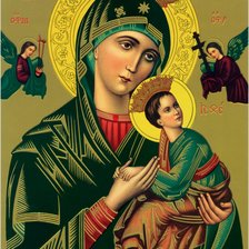 Схема вышивки «Virgen del Perpetuo Socorro»