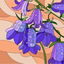 Схема вышивки «колокольчики»