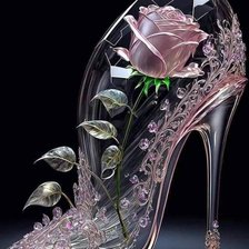 Схема вышивки «Хрустальный туфель»